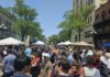 The whole point of Taste of Ann Arbor is to get as many people as possible to downtown's restaurants. This sea of humanity was the result. Photo by Drew Saunders.
