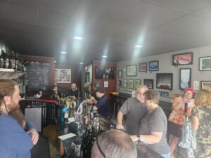 The main bar of Maniacal Mead during June's Thorsday. Photo by Drew Saunders.
