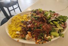 The iskender at Turkish Village. Photo by Drew Saunders.