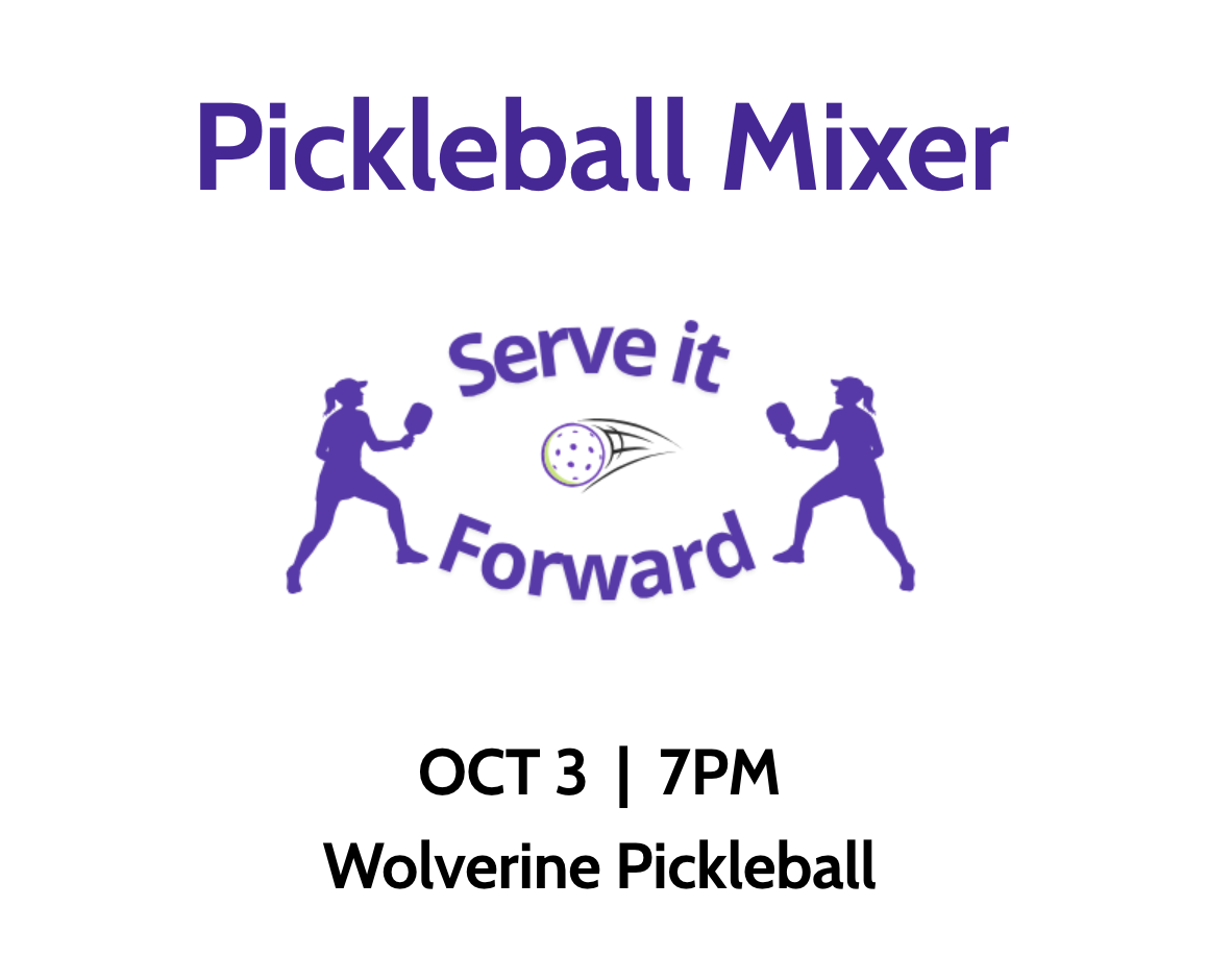 Serve It Forward: Pickleball Meets Purpose at Wolverine Pickleball -  Current Magazine