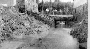 The Allen Creek back when it was flowing naturally. Image credit: The Treeline.