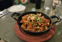 Bori Delivers Fantastic Korean food with Impeccable Attention to Detail Bori's Hot Pot with rice. Photo by Drew Saunders.