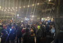 Vigil Held for Renee Good in Liberty Plaza on January 9 The poetry vigil to remember Renee Good and protests the immigration policy and behavior of the Trump Administration on Friday rivaled that of some of the Sonic Lunch concerts that happen in that same park every summer. Photo by Drew Saunders.